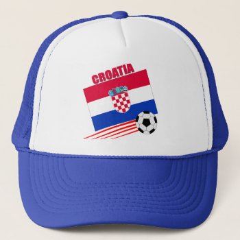 Croatia Soccer Team Trucker Hat by worldwidesoccer at Zazzle