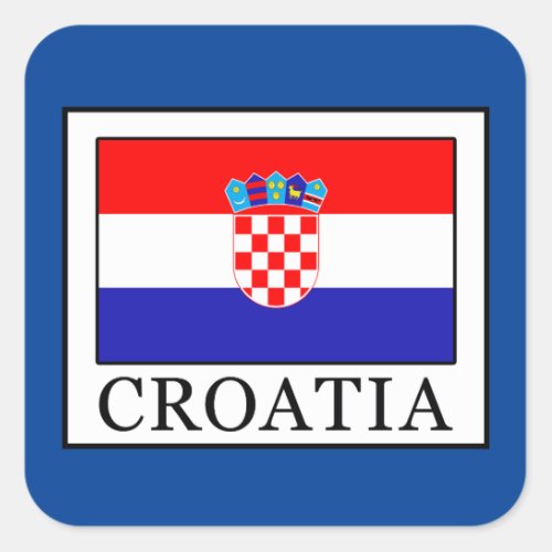 Croatia Square Sticker
