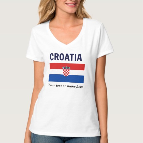 Croatia template to personalize T_Shirt