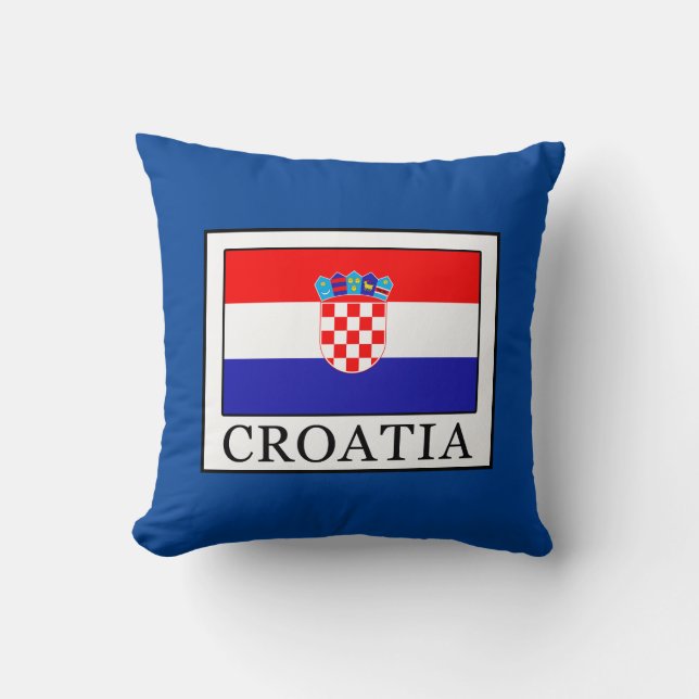 Croatia Throw Pillow (Front)