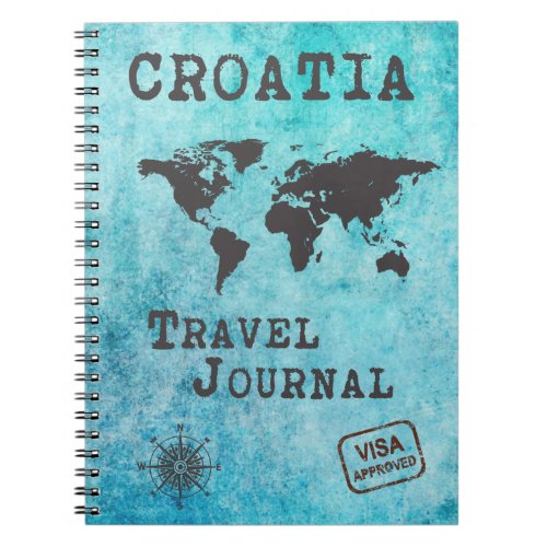 Croatia Travel Journal Vacation Trip Planner
