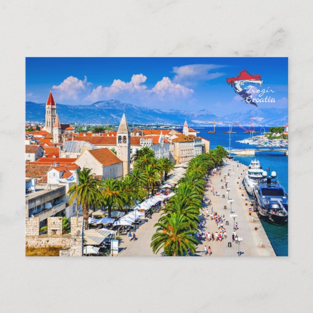 Croatia | Trogir | Adriatic Sea | Summer Postcard (Front)