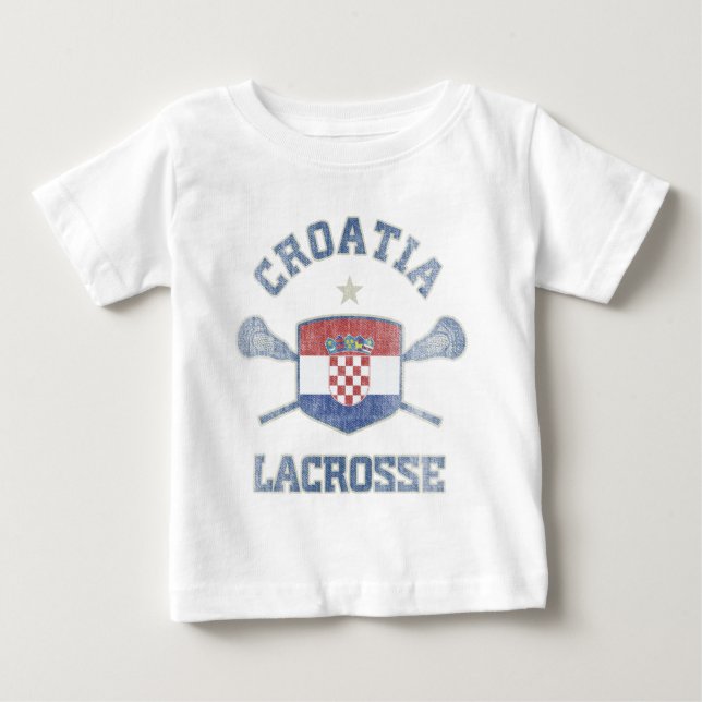Croatia-Vintage Baby T-Shirt (Front)