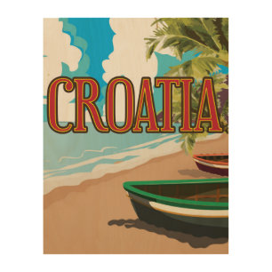 CROATIA vintage travel poster
