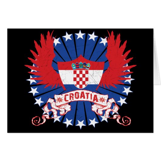Croatia Winged Cards (Front Horizontal)