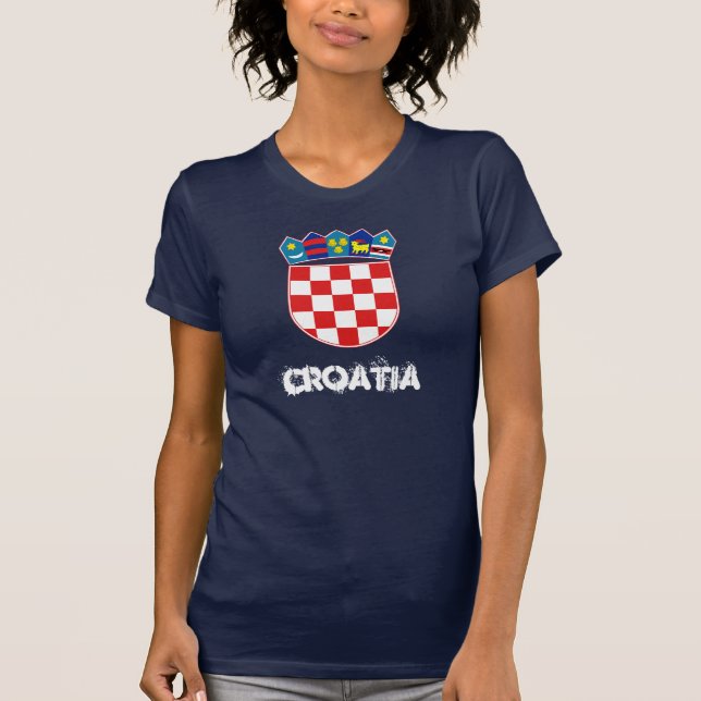 Croatia with coat of arms T-Shirt (Front)