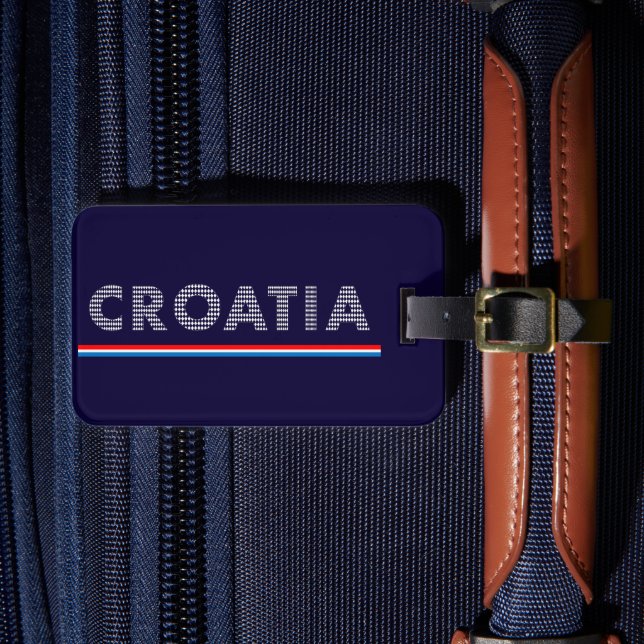 Croatia - with love luggage tag (Front Insitu 4)