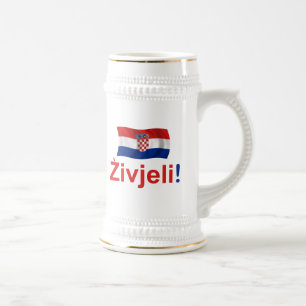 Croatia Zivjeli! (Cheers) Beer Stein
