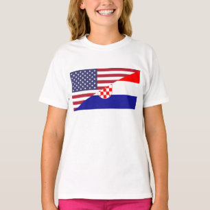 Croatian American Flag Women's T-Shirt