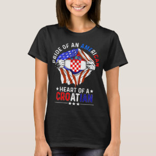 Croatian American Foreign Croatia Flag T-Shirt