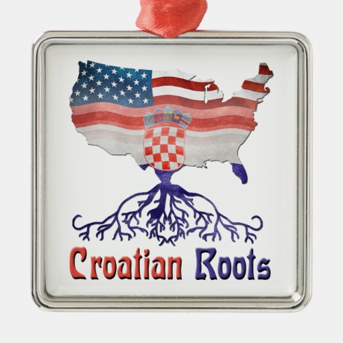 Croatian American Roots Ornament Decoration