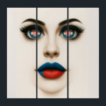 Croatian Beauty – Pop Art Portrait<br><div class="desc">Celebrate Croatia in striking pop-art style with this bold and elegant portrait. The stylized face features vivid blue eyes with the Croatian coat of arms reflected in the pupils, and lips painted in the vibrant colors of the Croatian flag. A unique, modern statement piece for Croatia lovers, patriotic fans, fashion-art...</div>