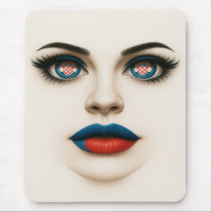 Croatian Beauty – Pop Art Portrait Mouse Pad