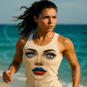 Croatian Beauty – Pop Art Portrait Tank Top