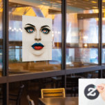 Croatian Beauty – Pop Art Portrait Window Cling<br><div class="desc">Celebrate Croatia in striking pop-art style with this bold and elegant portrait. The stylized face features vivid blue eyes with the Croatian coat of arms reflected in the pupils, and lips painted in the vibrant colors of the Croatian flag. A unique, modern statement piece for Croatia lovers, patriotic fans, fashion-art...</div>