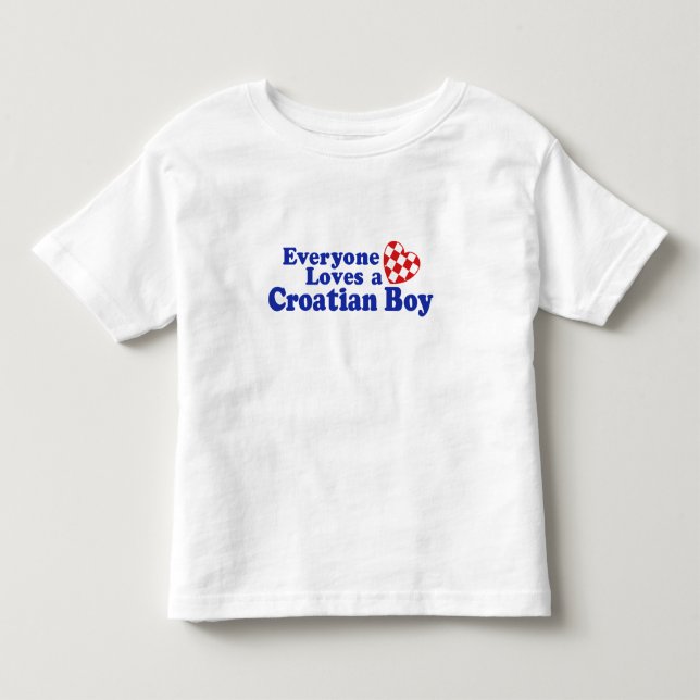 Croatian Boy Toddler T-shirt (Front)