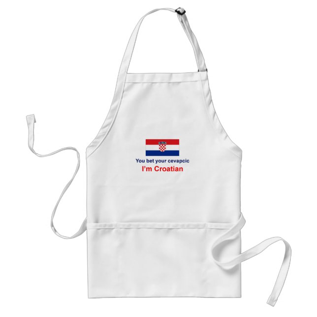 Croatian Cevapcic Adult Apron (Front)