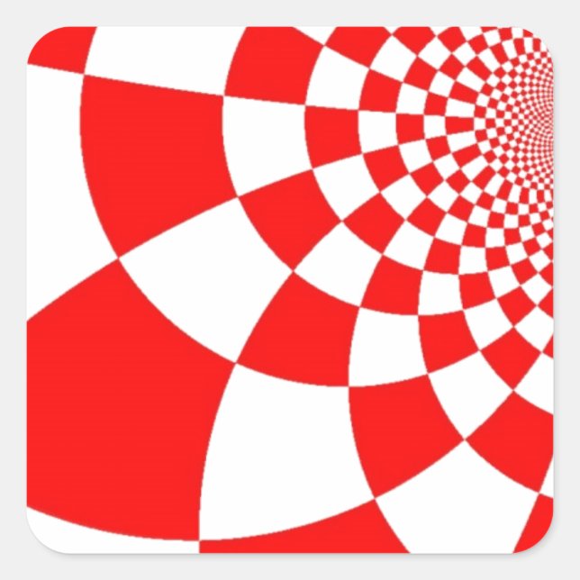 Croatian checkers square sticker (Front)