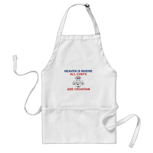 Croatian Chefs Adult Apron