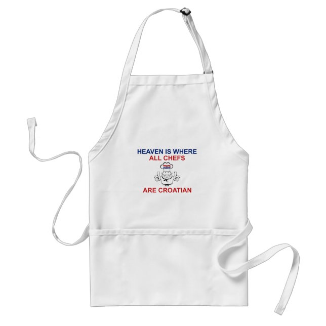 Croatian Chefs Adult Apron (Front)