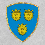 Croatian Coat of Arms of Dalmatia Gold Shield Patch
