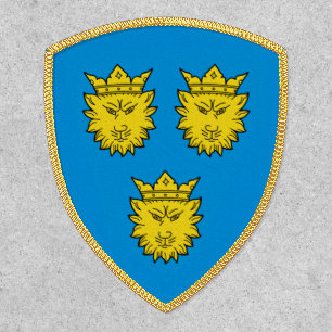 Croatian Coat of Arms of Dalmatia Gold Shield Patch