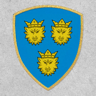 Croatian Coat of Arms of Dalmatia Gold Shield Patch