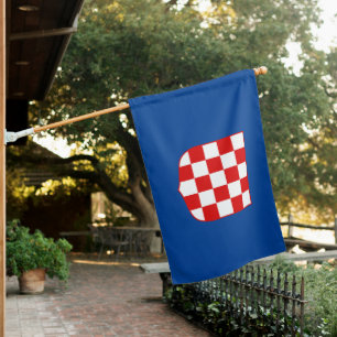 Croatian coat of arms pattern on flag
