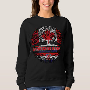 Croatian Croatia Canadian Canada Tree Roots Flag Sweatshirt