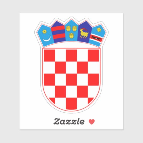 Croatian Emblem Hrvatski Grb Sticker