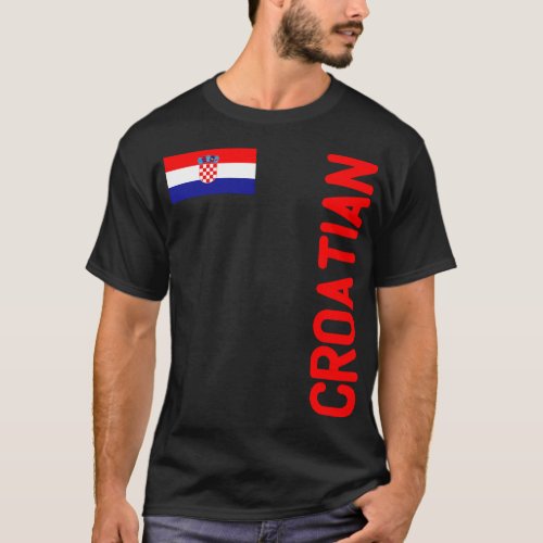 Croatian Flag And Croatia Roots T_Shirt