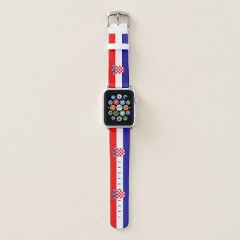 Croatian Flag Apple Watch Band by pdphoto at Zazzle