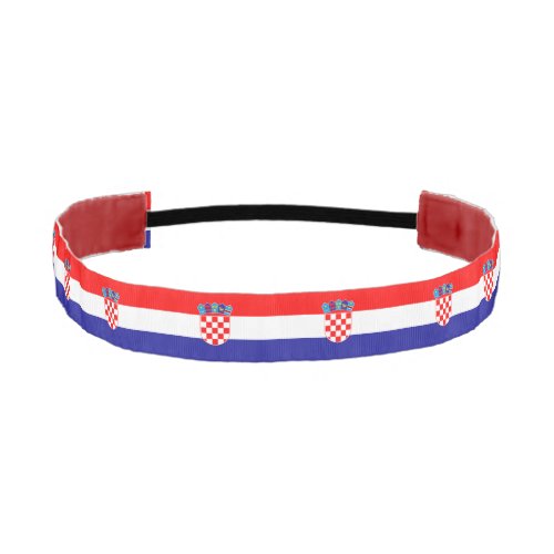 Croatian Flag Athletic Headband