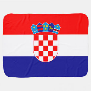 Croatian Flag Baby Blanket