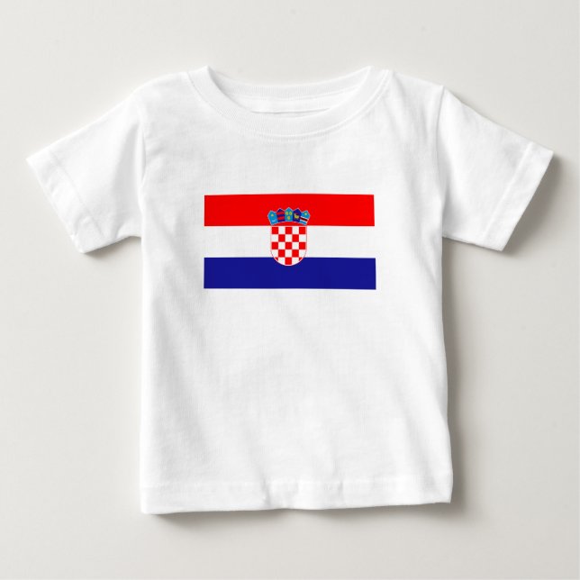 Croatian Flag Baby T-Shirt (Front)