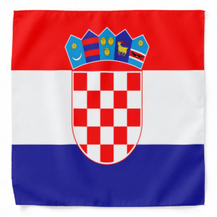 Croatian flag bandana
