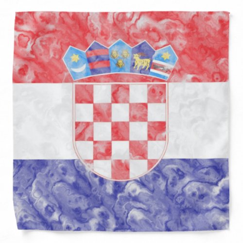 Croatian Flag Bandana