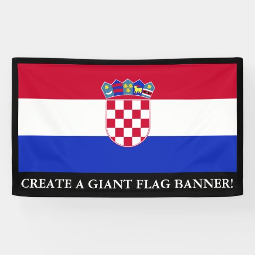 Croatian Flag Banner