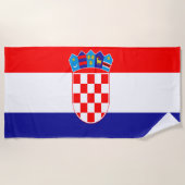 Croatian flag beach towel | Zazzle