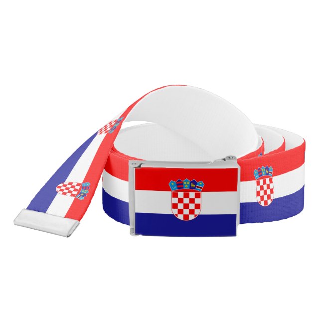 Croatian Flag Belt (Snake)