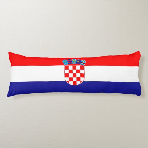 Croatian Flag Body Pillow