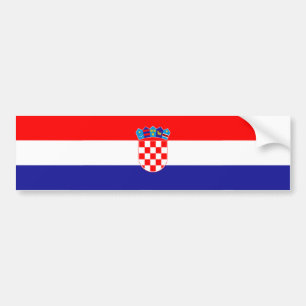 Croatian Flag Bumper Sticker