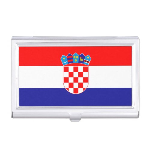 Croatian Flag Business Card Case