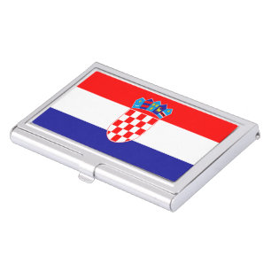 Croatian flag business card case