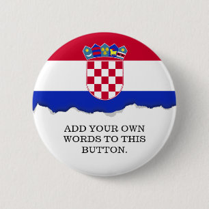 Croatian Flag Button