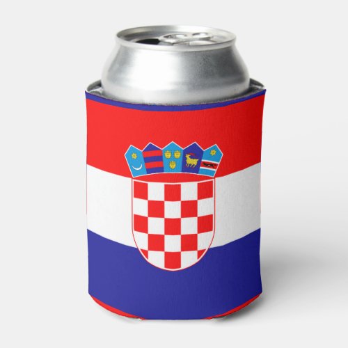 Croatian flag can cooler