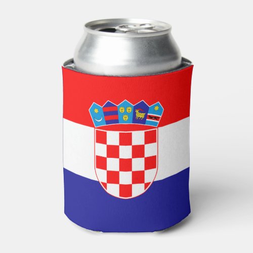 Croatian Flag Can Cooler