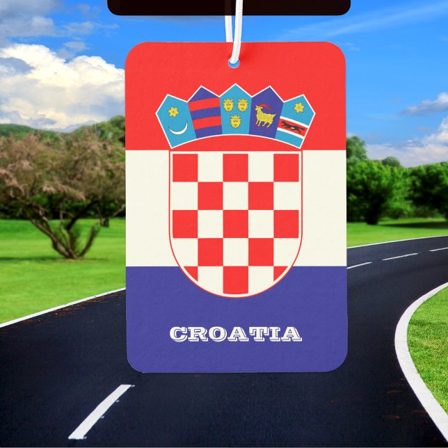 Croatian Flag Car Air Freshener, Croatia Air Freshener (Creator Uploaded)