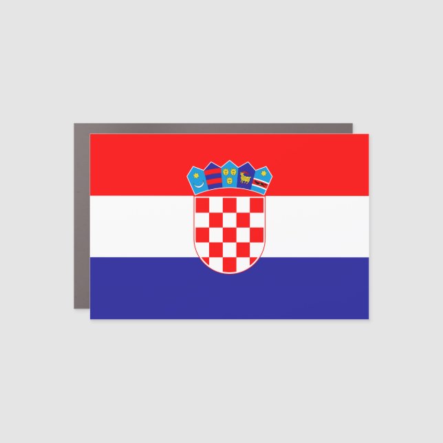 Croatian Flag Car Magnet (Front)