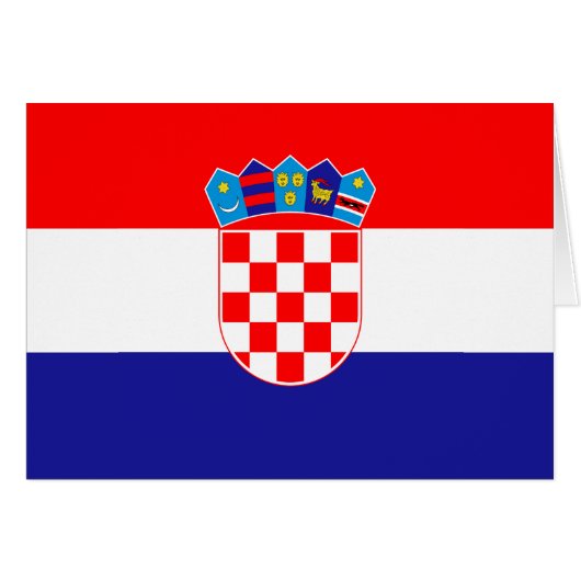 Croatian Flag Cards (Front Horizontal)